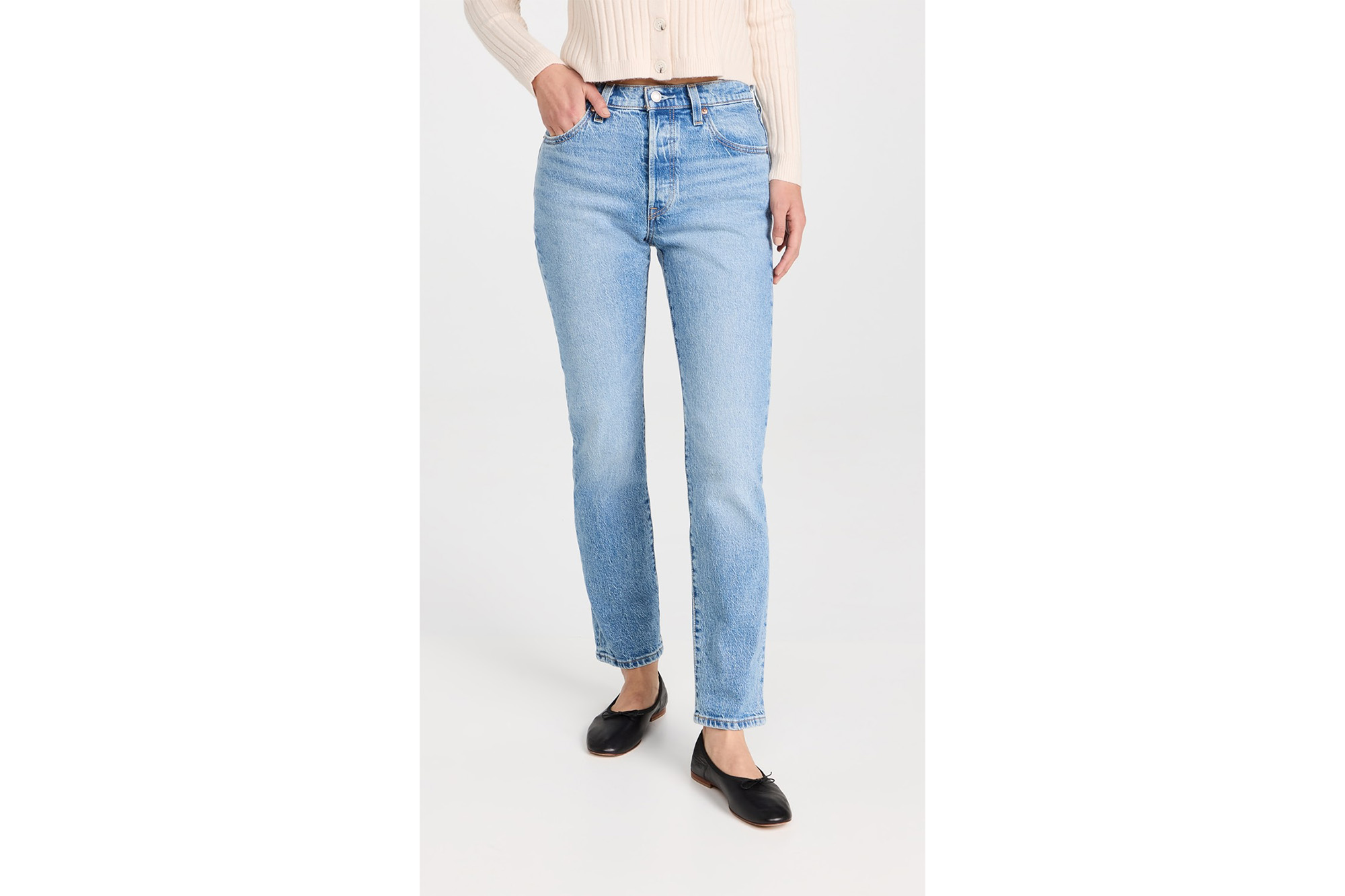 A model in jeans