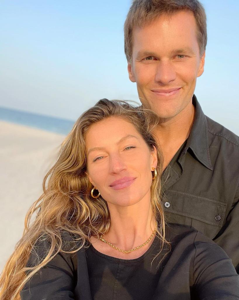 A selfie of Tom Brady and Gisele Bündchen.